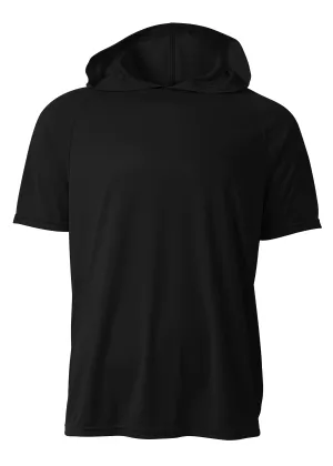 A4 Mens Short Sleeve Hooded Tee