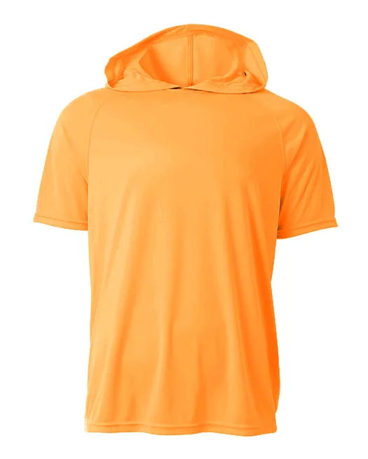 A4 Mens Short Sleeve Hooded Tee