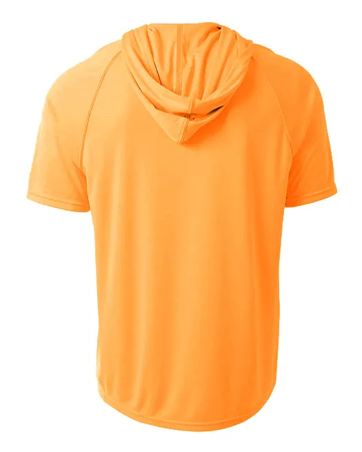 A4 Mens Short Sleeve Hooded Tee