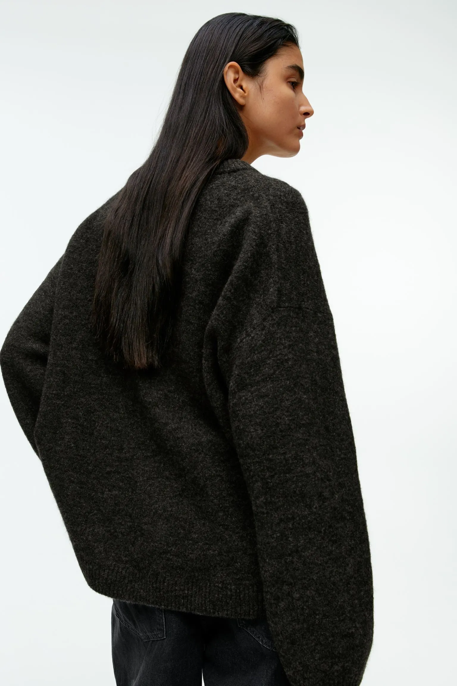 Arket Alpaca Blend sweater, dark gray