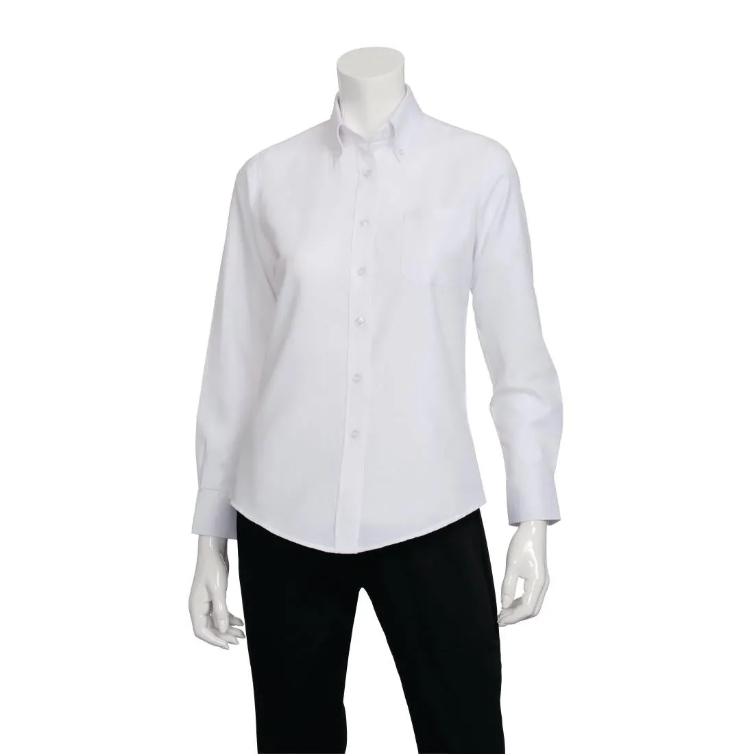 B878-M Chef Works Womens Oxford Shirt M