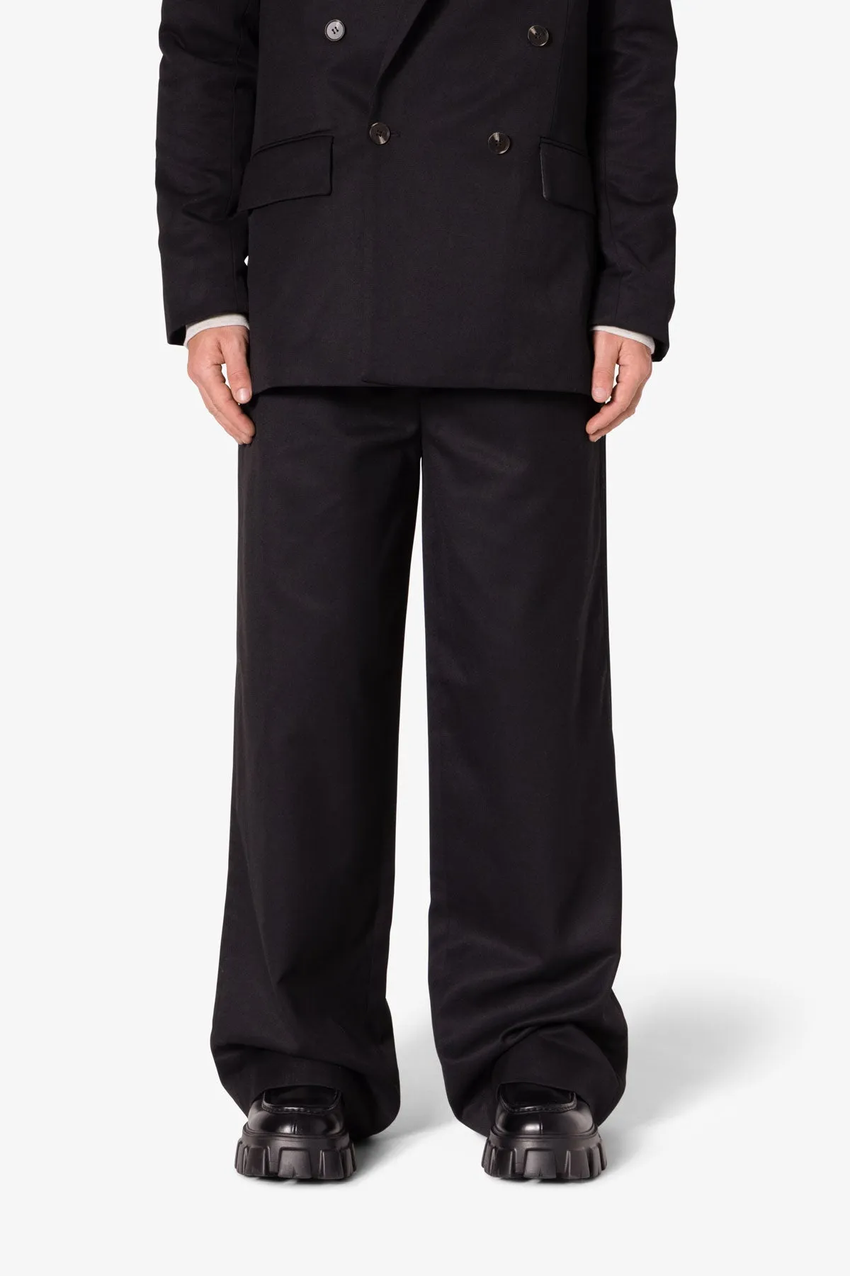 Baggy Suit Pants - Black