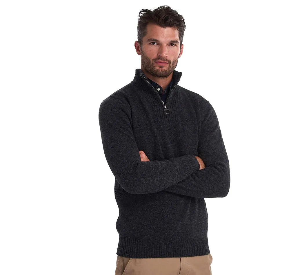 Barbour Men's Essential Lambswool Half Zip Jumper