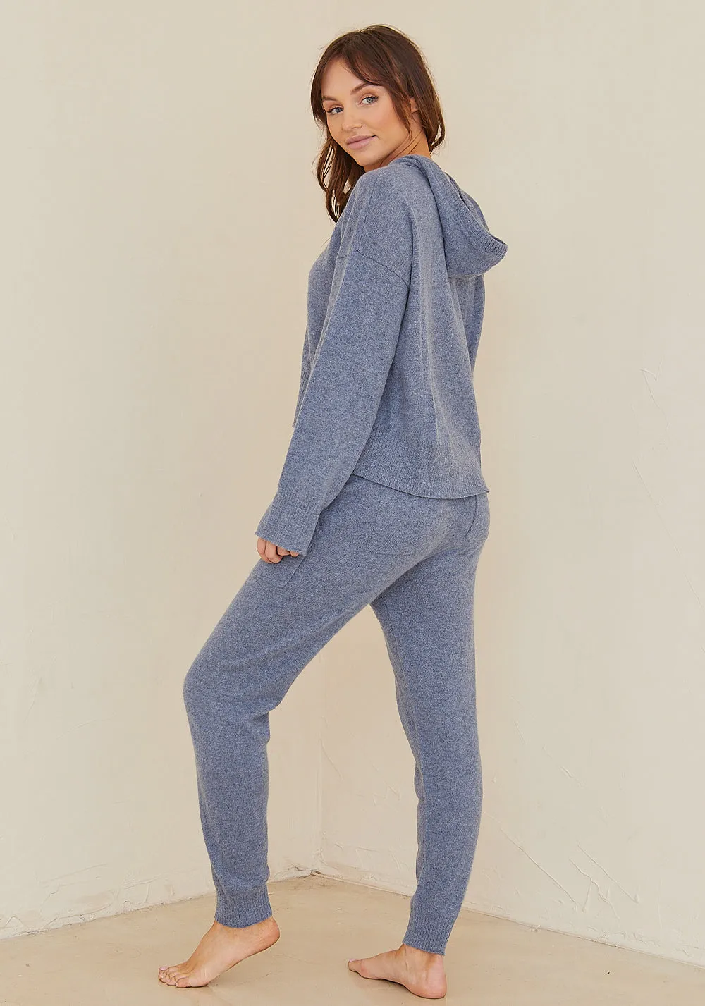 Bella Dahl - Pocket Jogger in Heather Stonewash Blue