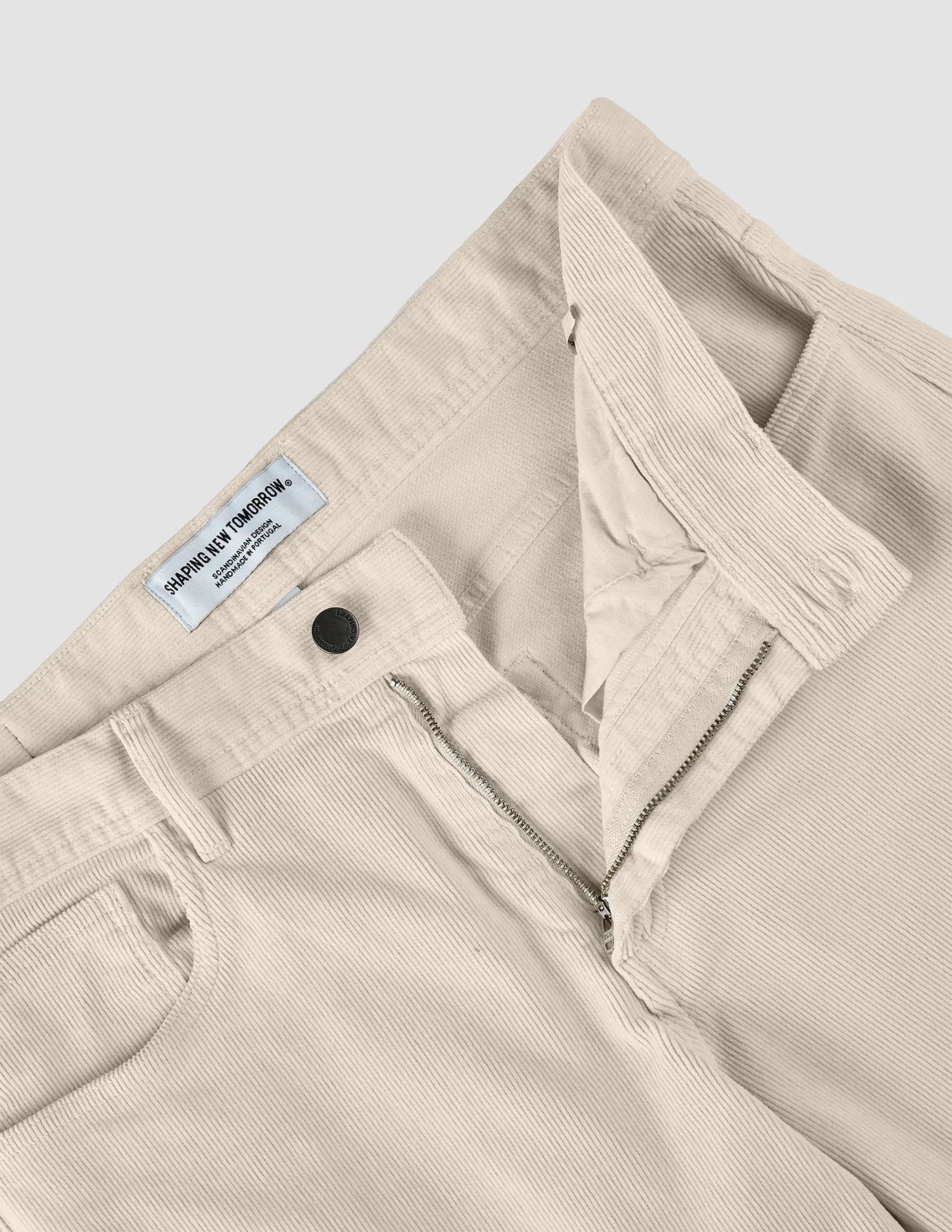 Corduroy Pants Off White