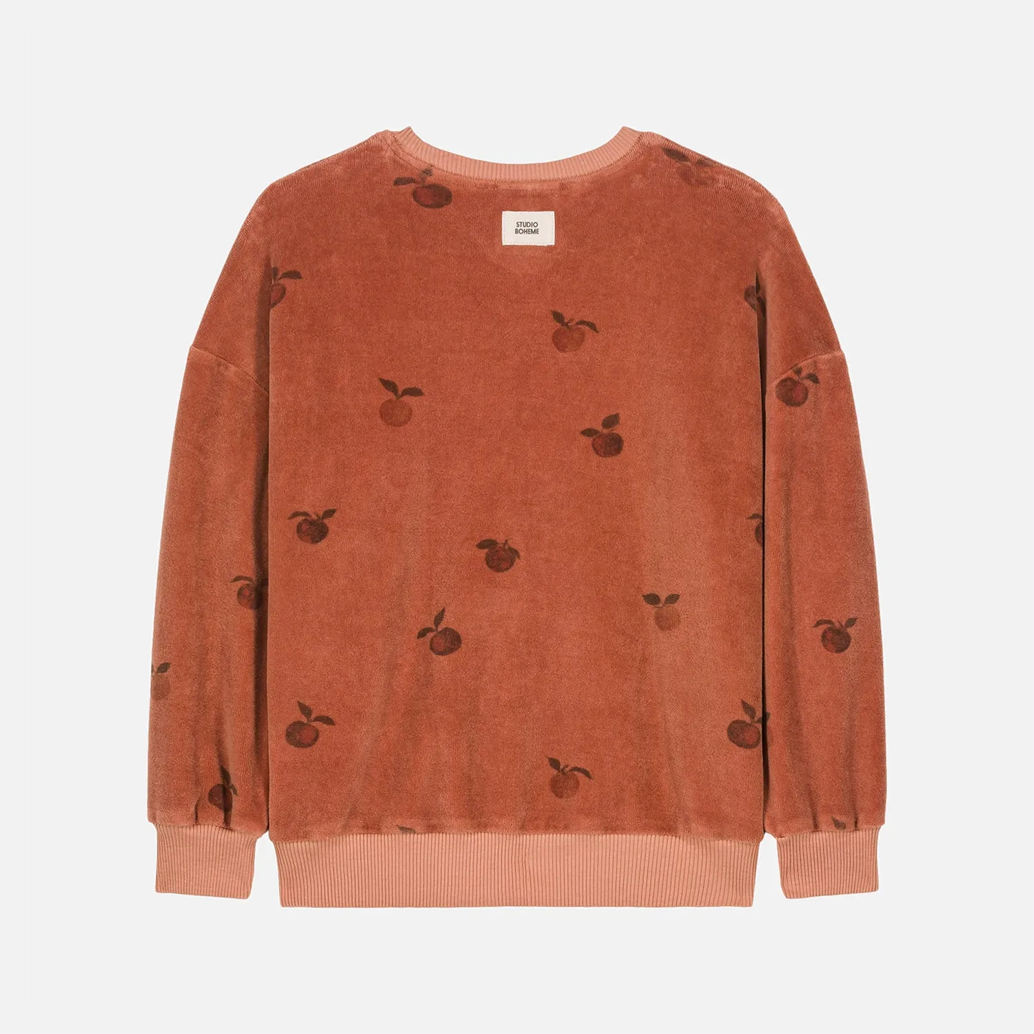 Cotton Terry Classic Sweatshirt - Old Pink Apples