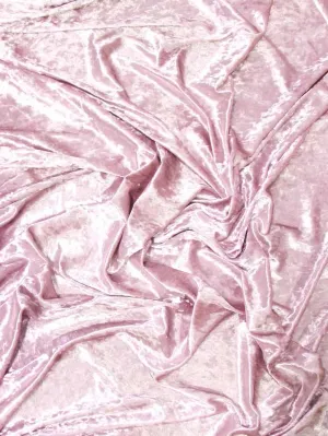 Crushed Stretch Velvet Costume Fabric / Antique Rose / Sold By The Yard