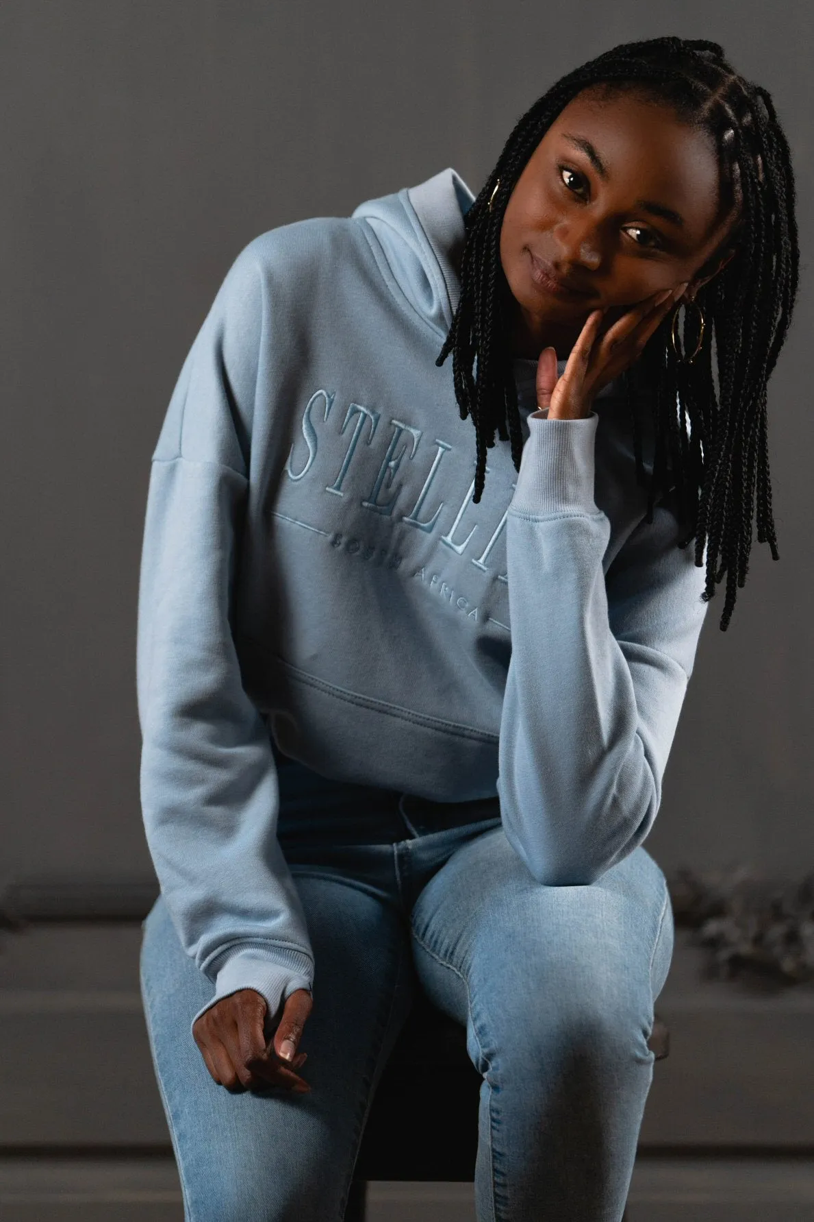 Daydreamer Fleece Hoodie in Periwinkle