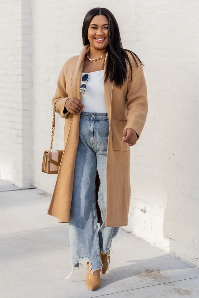 Go Where You Choose Tan Long Cardigan SALE