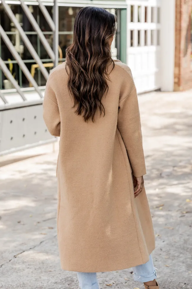 Go Where You Choose Tan Long Cardigan SALE