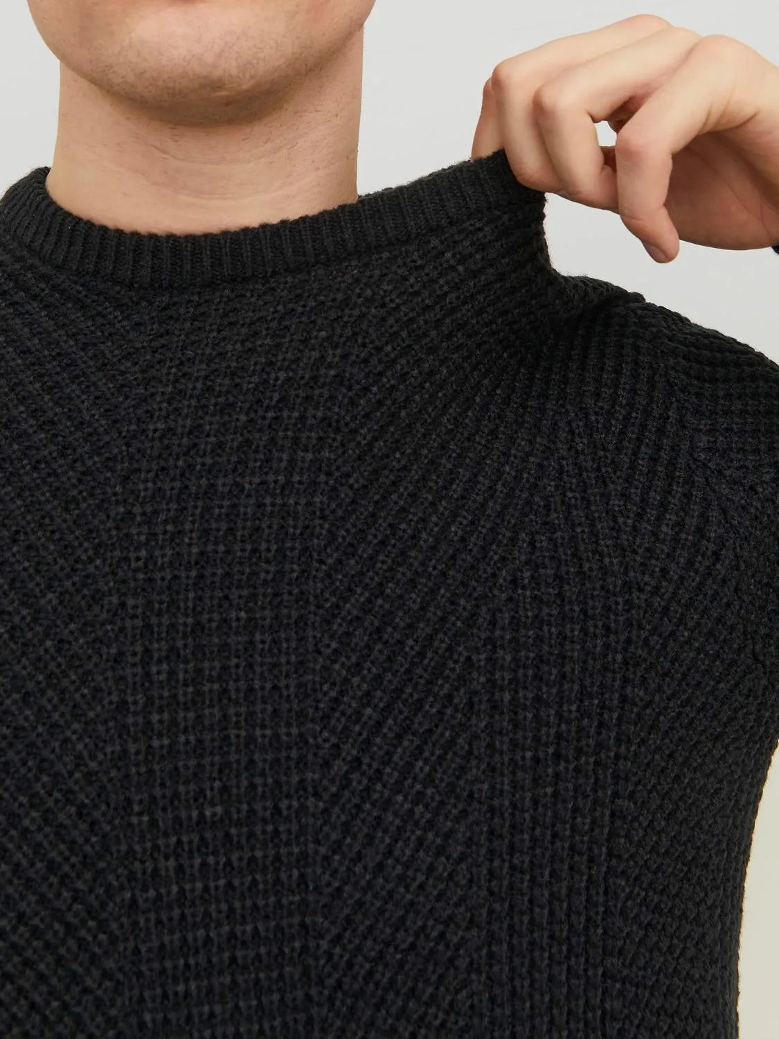 Jack & Jones Mens 'JJSTANDFORD' Crew Neck Knit Jumper