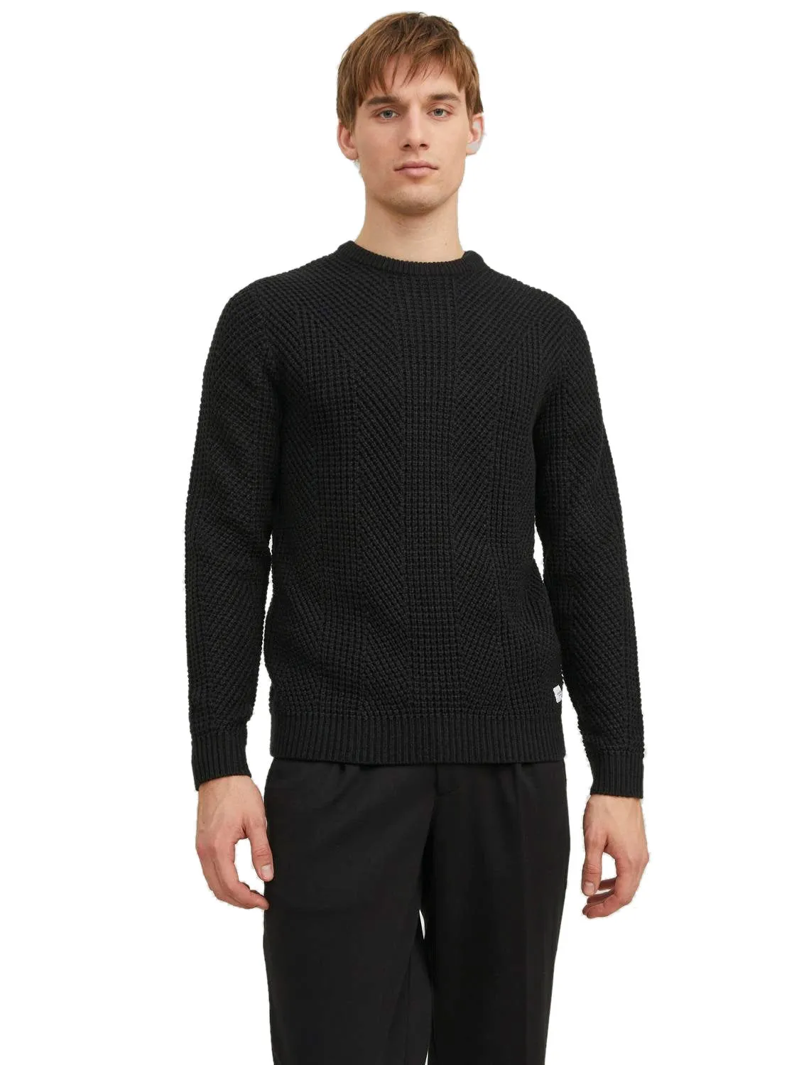 Jack & Jones Mens 'JJSTANDFORD' Crew Neck Knit Jumper