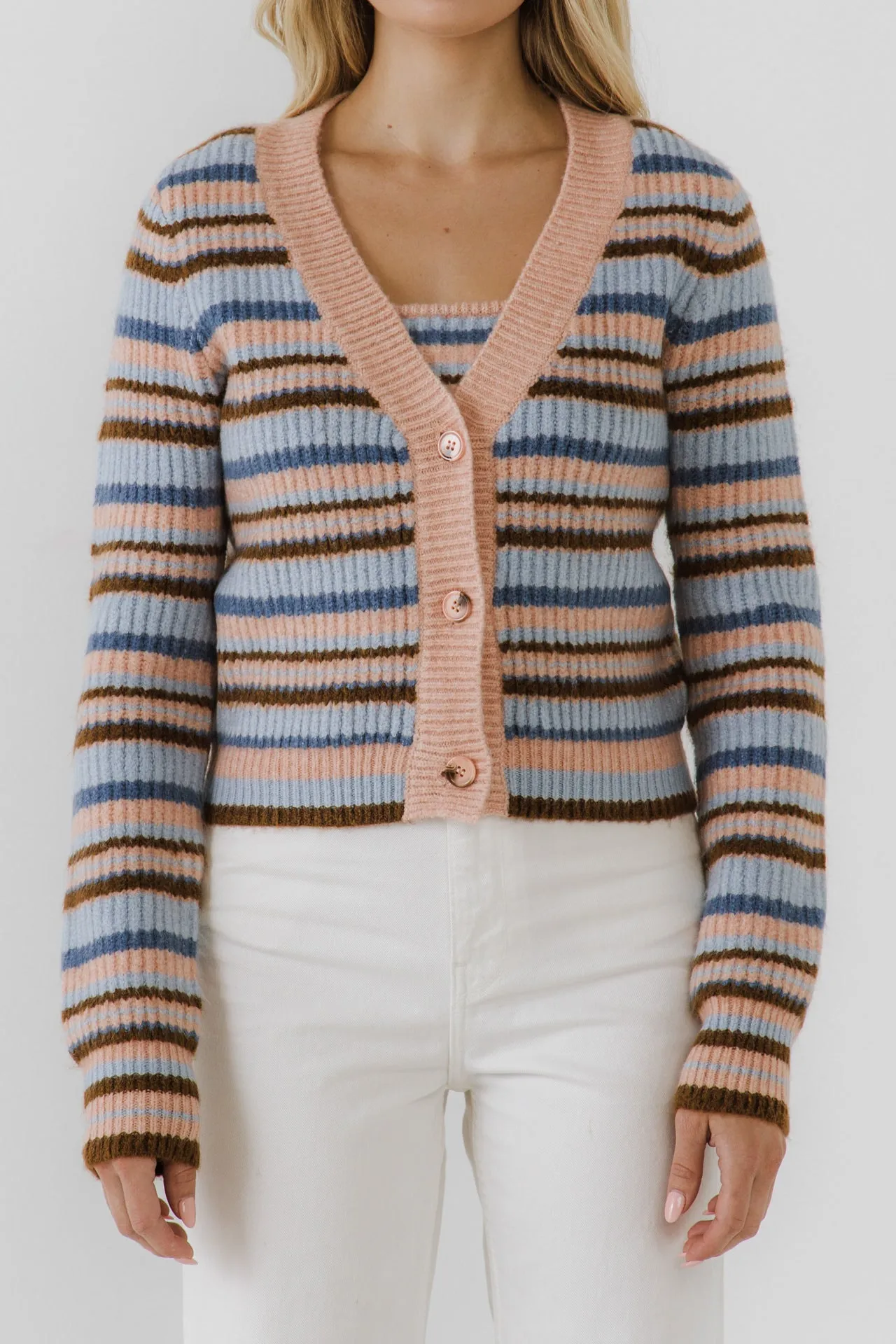 Knit Stripe Cardigan