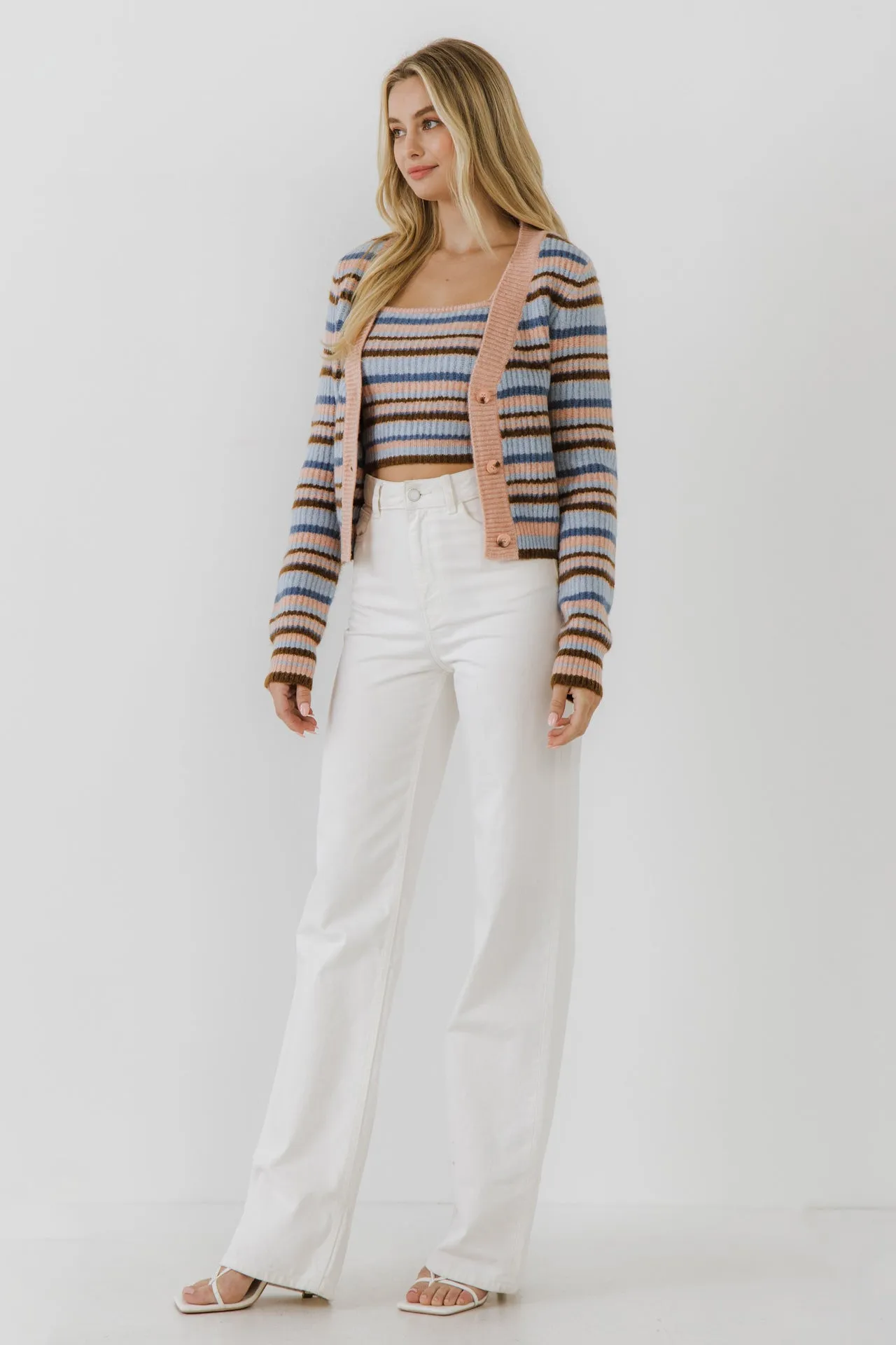 Knit Stripe Cardigan