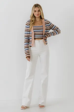 Knit Stripe Cardigan