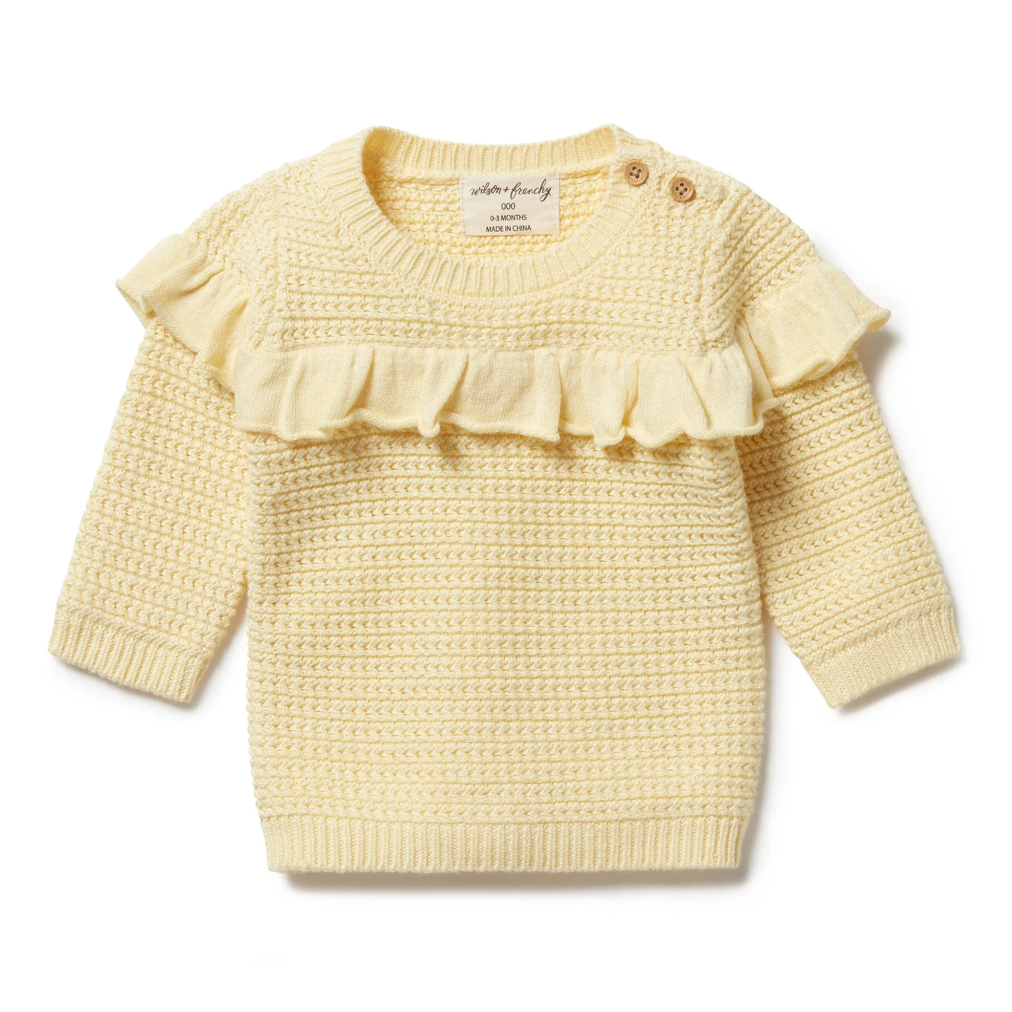 Knitted Ruffle Jumper