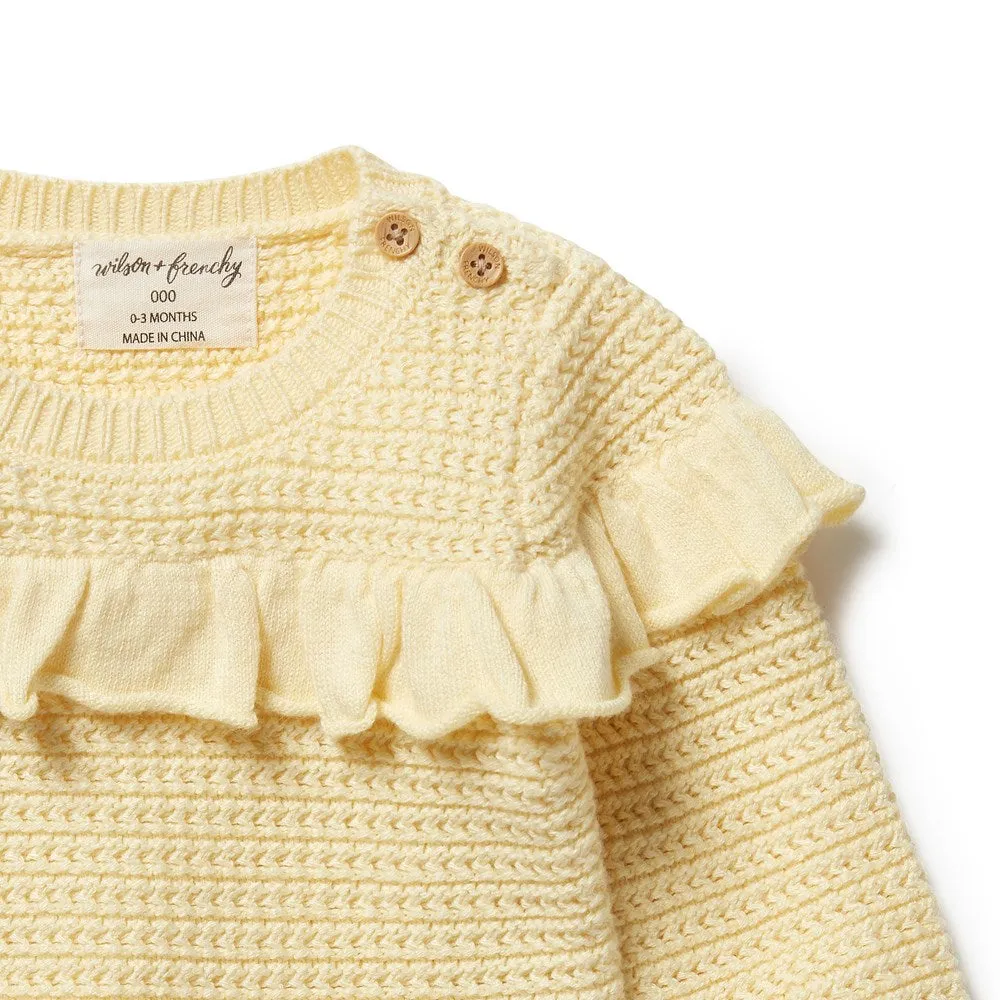 Knitted Ruffle Jumper