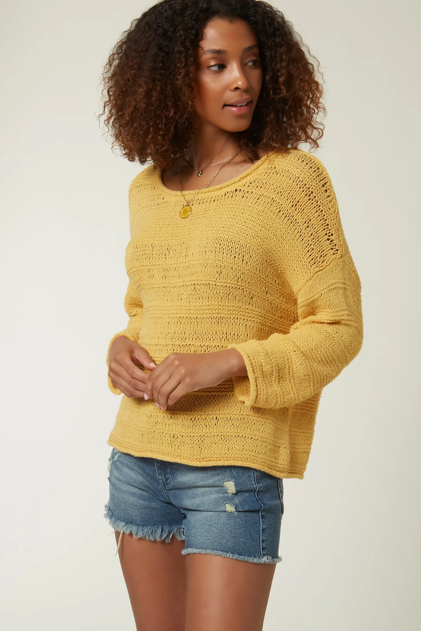 LADIES SALTY SOLID SWEATER