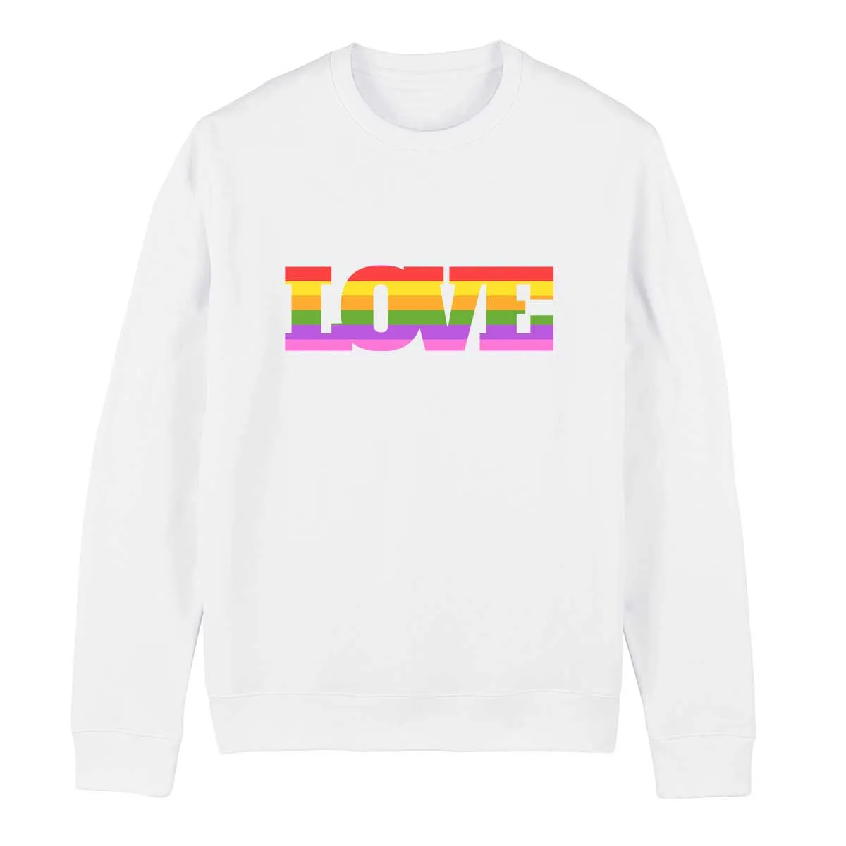 LOVE Pride Rainbow LGBTQ  Pride Sweatshirt