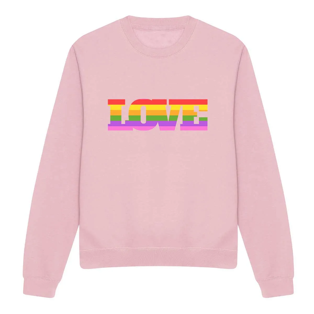 LOVE Pride Rainbow LGBTQ  Pride Sweatshirt