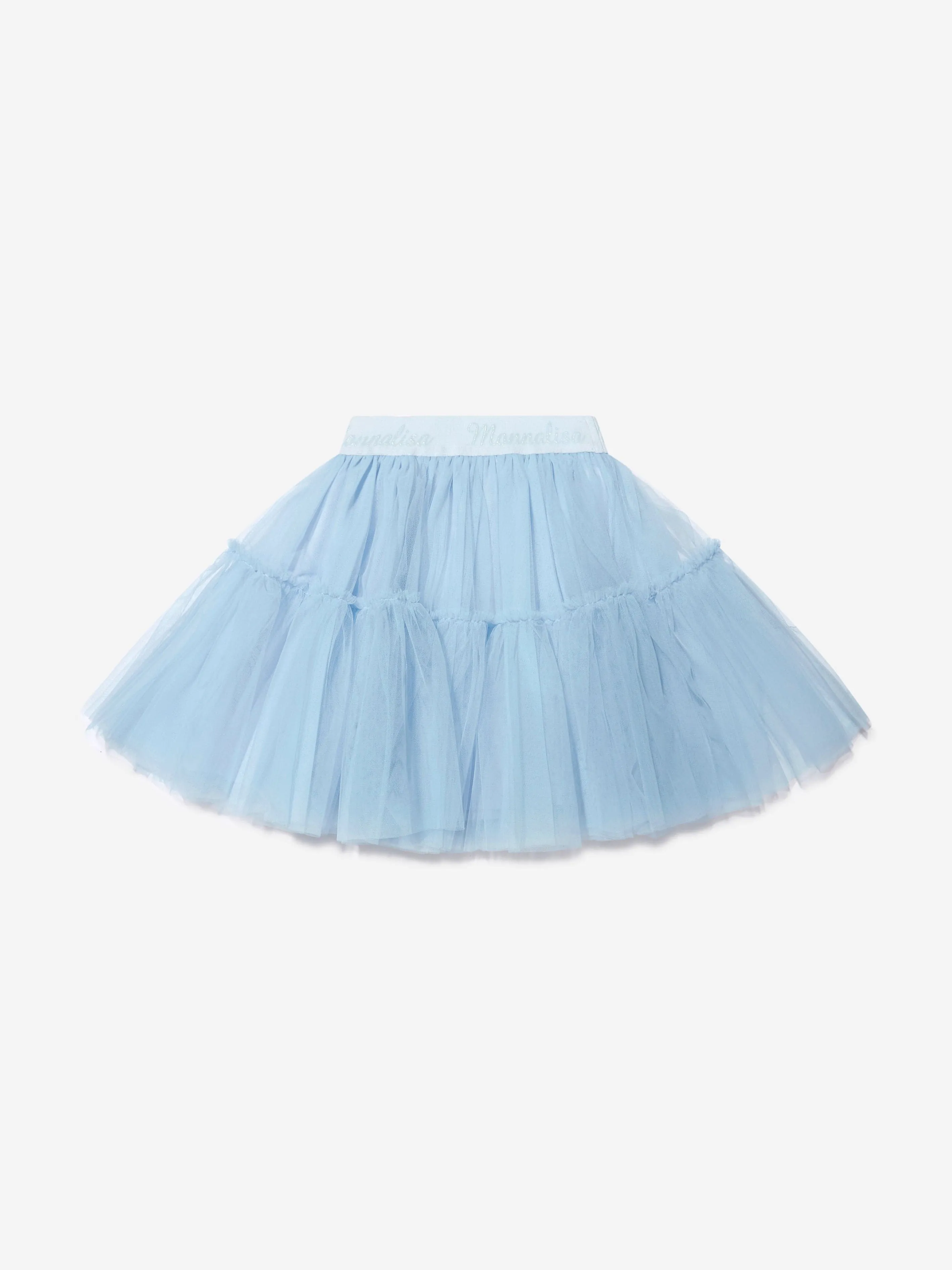 Monnalisa Girls Tulle Skirt In Blue