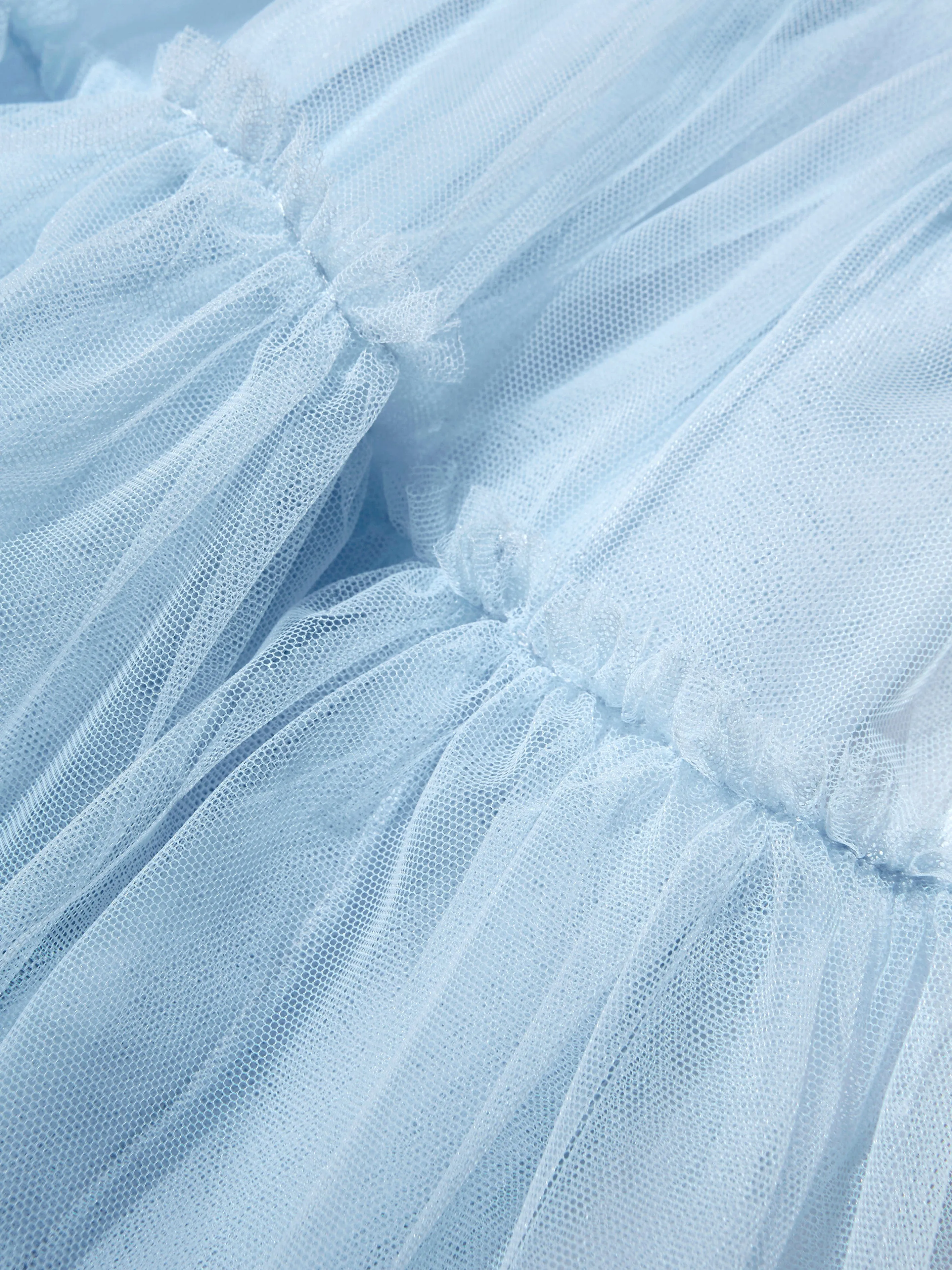 Monnalisa Girls Tulle Skirt In Blue