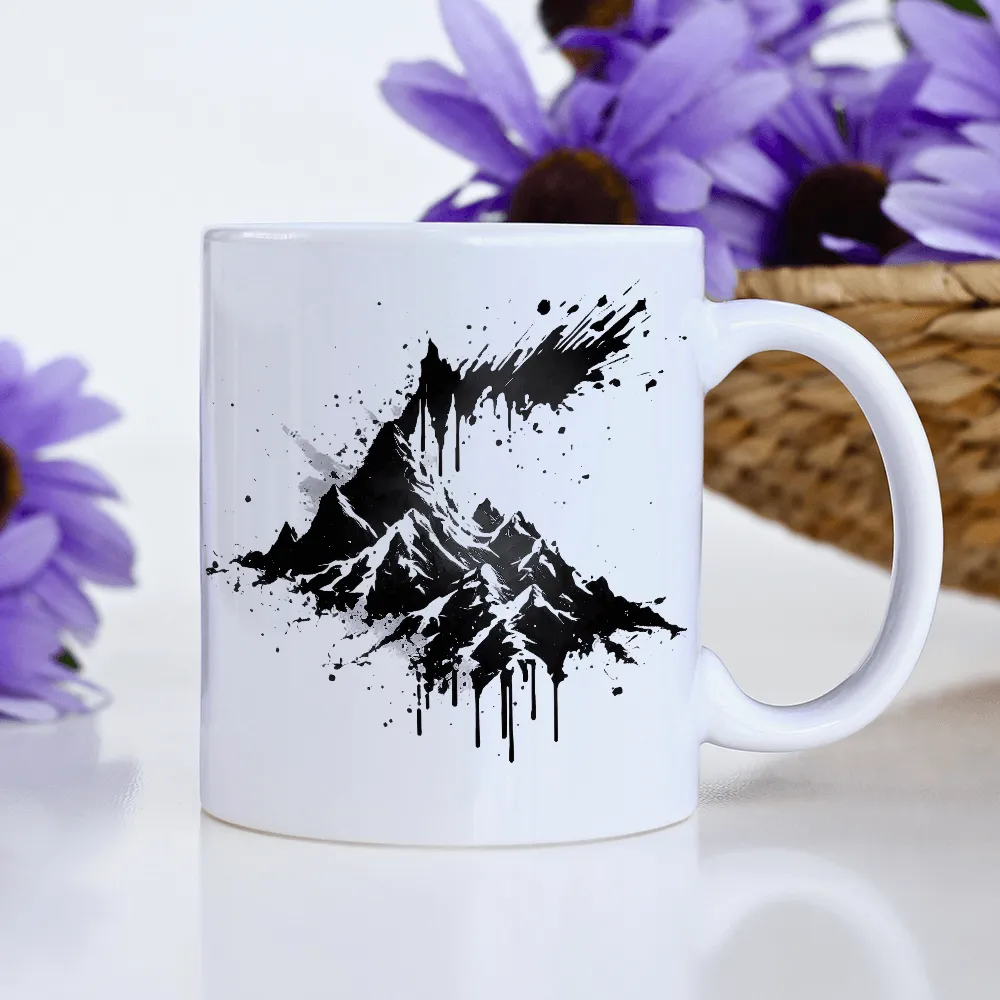 Monochrome Multi Mountain Design