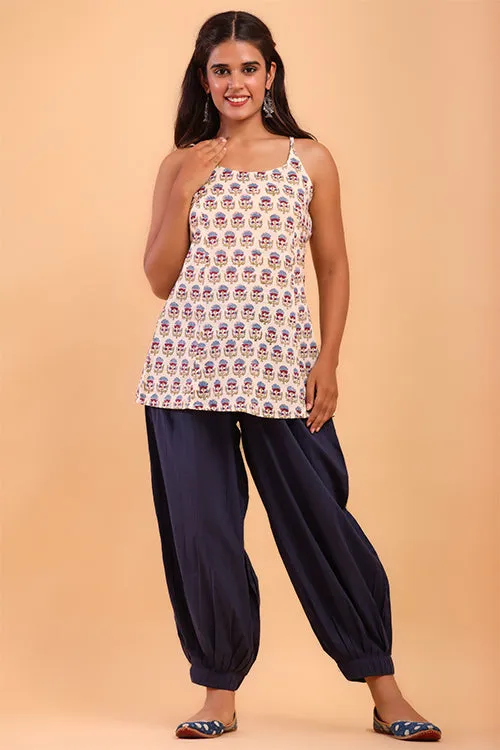 Navy Blue Afghani Pant