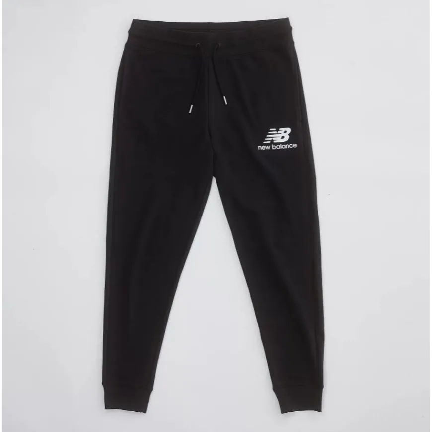 New Balance Essential Stacked Logo Men Lifestyle Pant Black