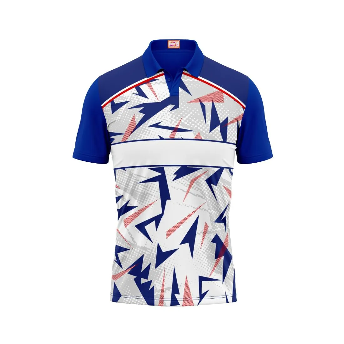 Next Print Customized Polo Neck Royal Blue Jersey NPTS30