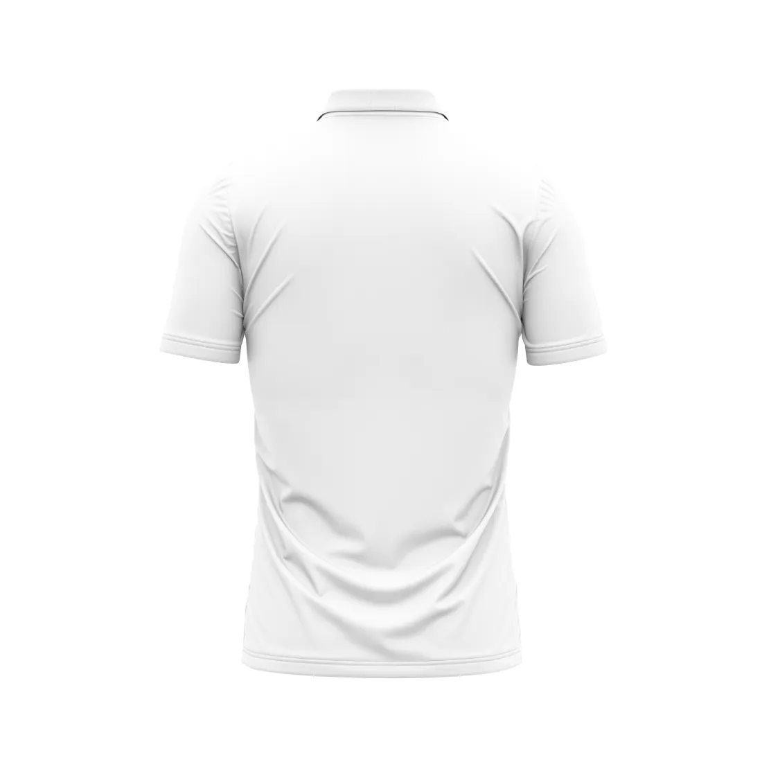 Next Print Customized Polo Neck White Jersey - Design 11