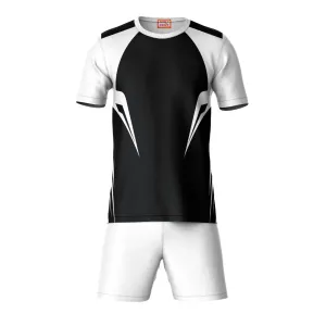 Next Print Round neck jersey white with shorts NPTS175