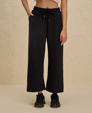 Nykd By Nykaa Summer Essential Comfort Cotton Terry Lounge Pants -NYLE606-Jet Black