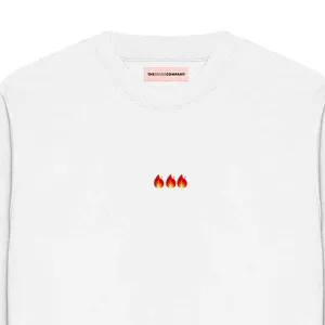 On Fire Embroidered Feminist Sweatshirt