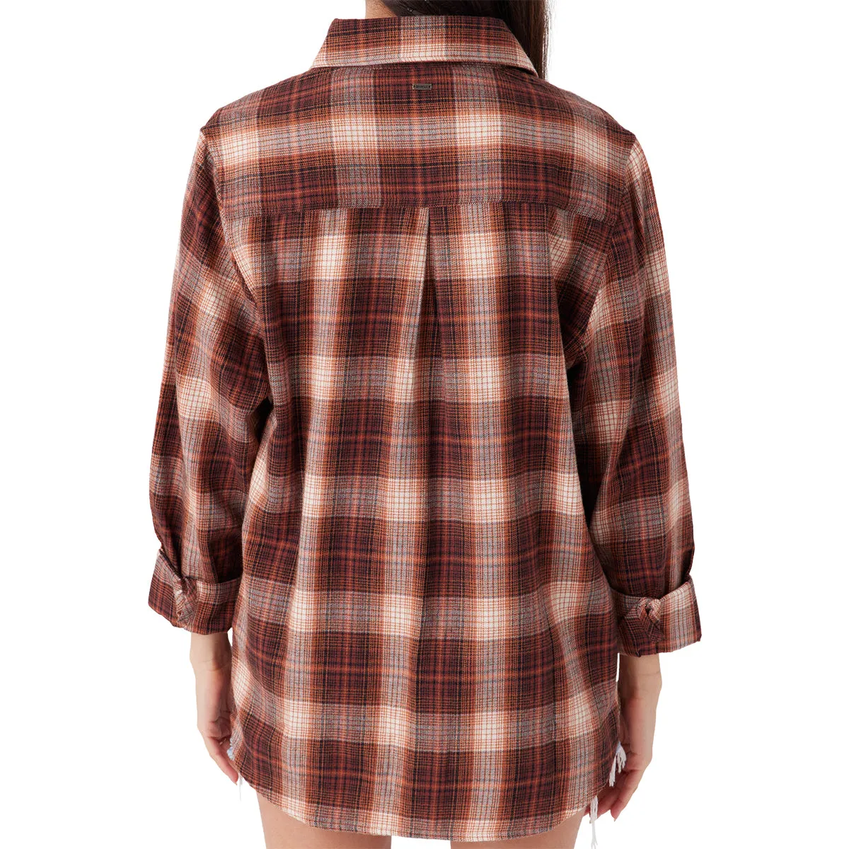 O'Neill Women's Brooks Long Sleeve Button-Up Flannel Shirt