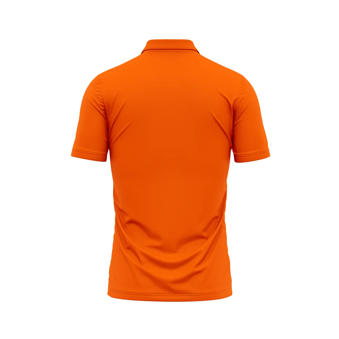 Polo Neck Printed Jersey Orange Design 17