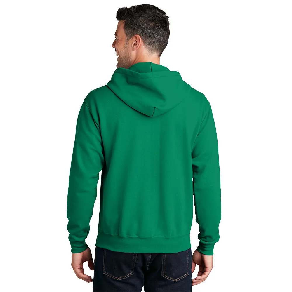 Port & Company® Core Fleece Full-Zip Hooded Sweatshirt - Kelly Green