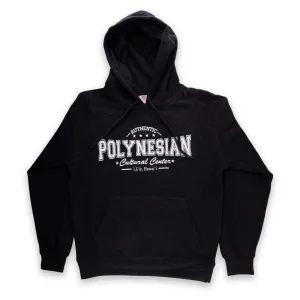 "Authentic Polynesian Cultural Center" Hoodie- Charcoal Black