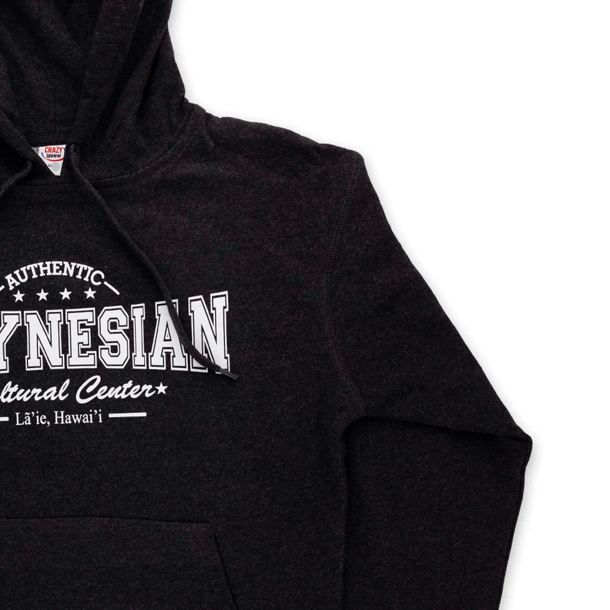 "Authentic Polynesian Cultural Center" Hoodie- Charcoal Black