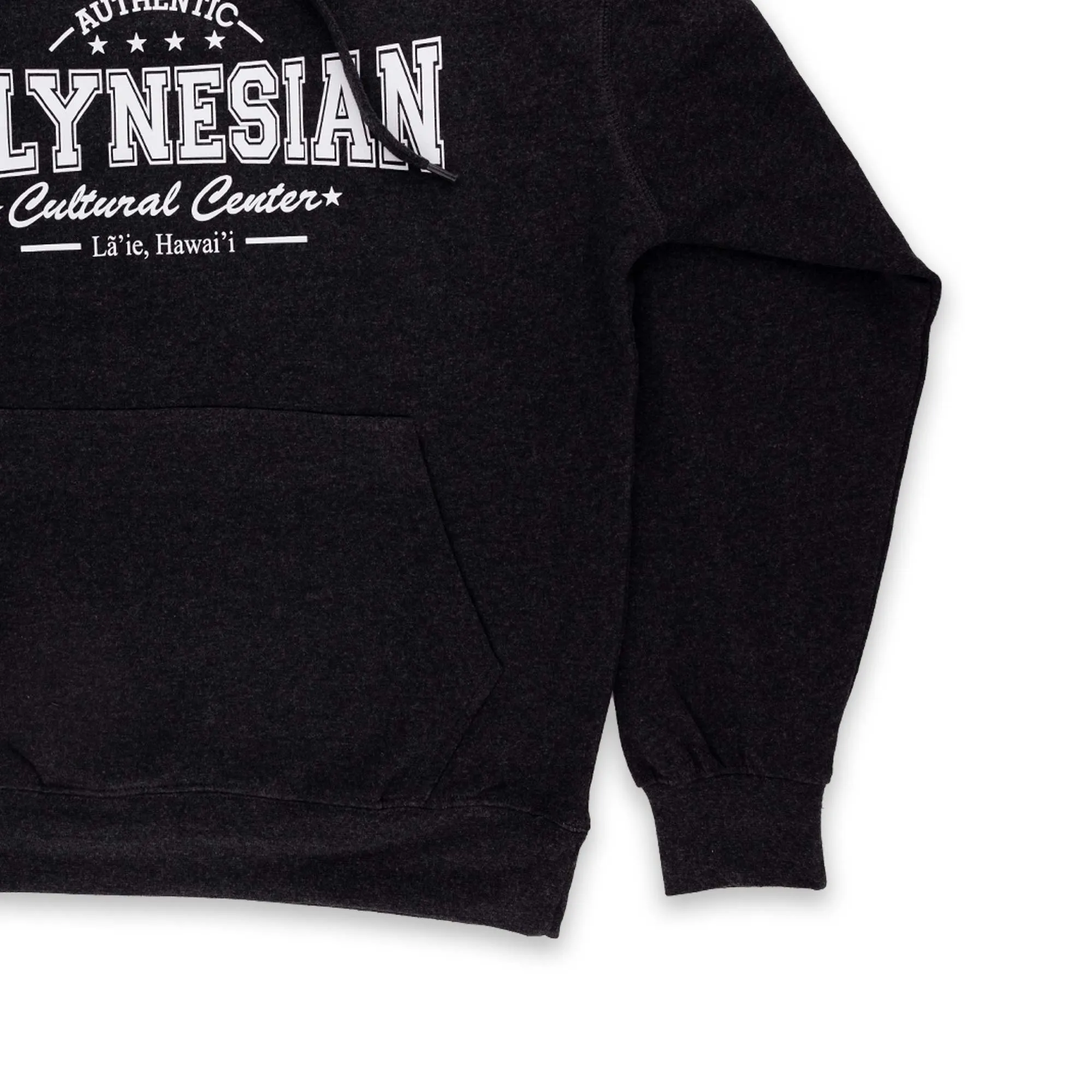 "Authentic Polynesian Cultural Center" Hoodie- Charcoal Black