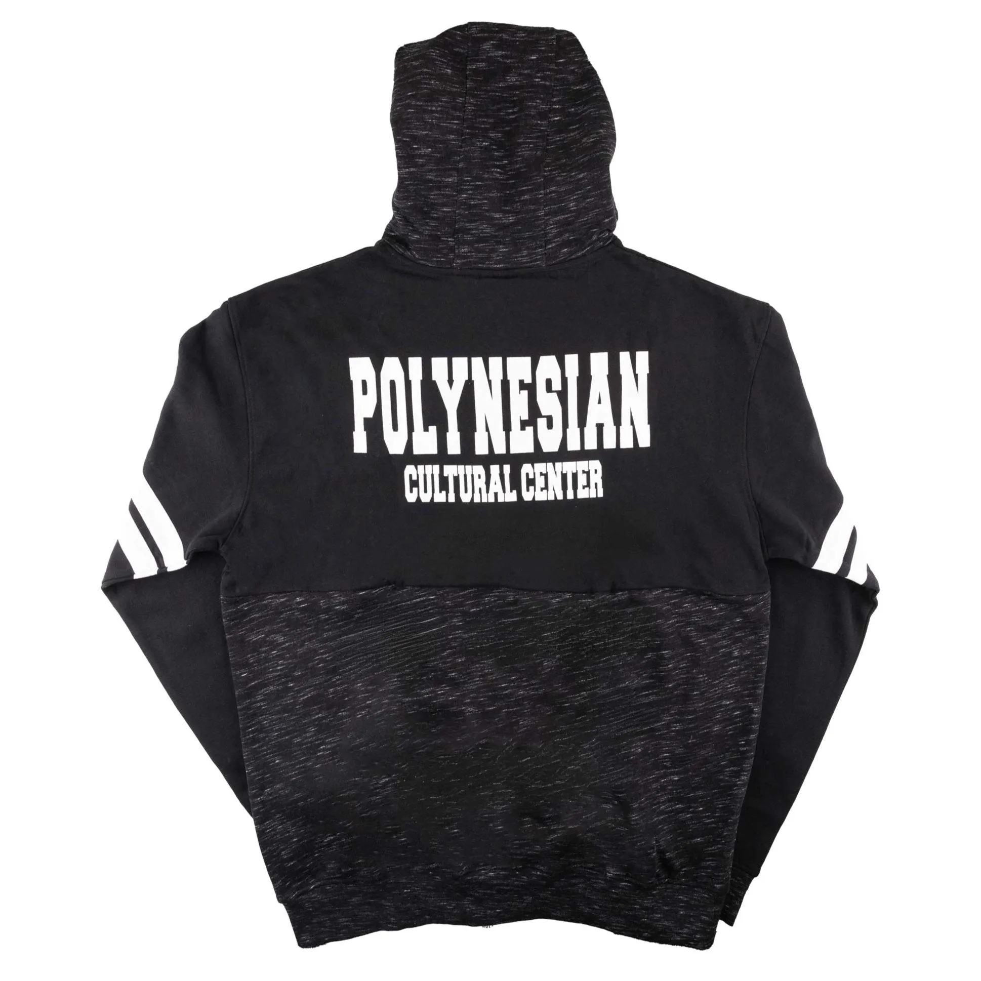 "Polynesian Cultural Center" Full Zip 2-Tone Hoodie- Burgundy