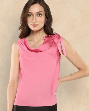 Rareism Women Snicketti Pink Plain Top