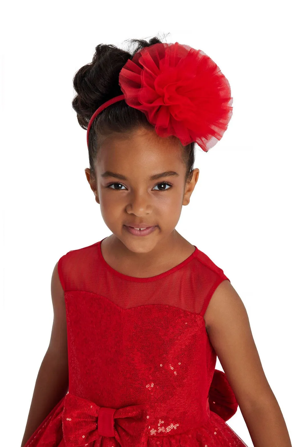 Red Heart Neckline Girl Child Dress