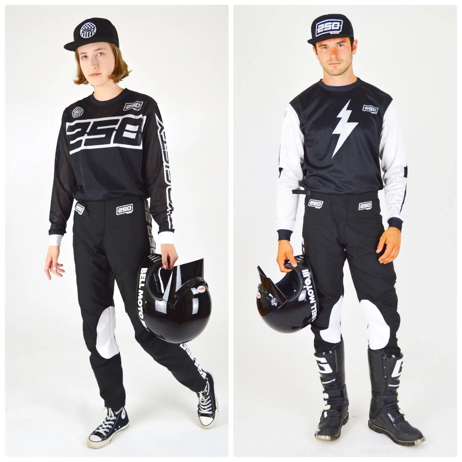 Retro Motocross Pants Black