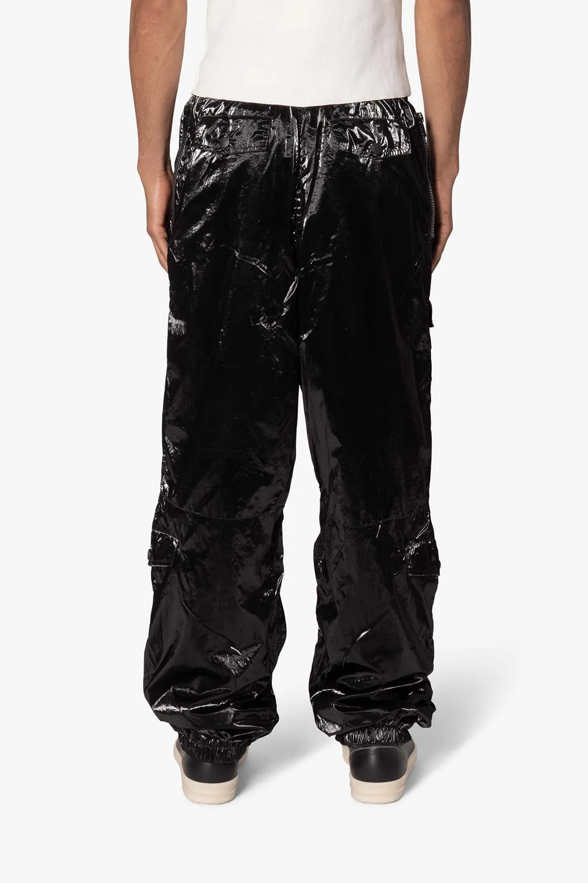 Ruffled Jogger Pants - Black