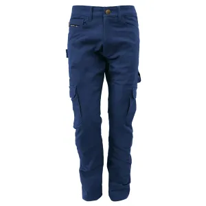 SALE Relaxed Fit Cargo Pants - Navy Blue with Pads