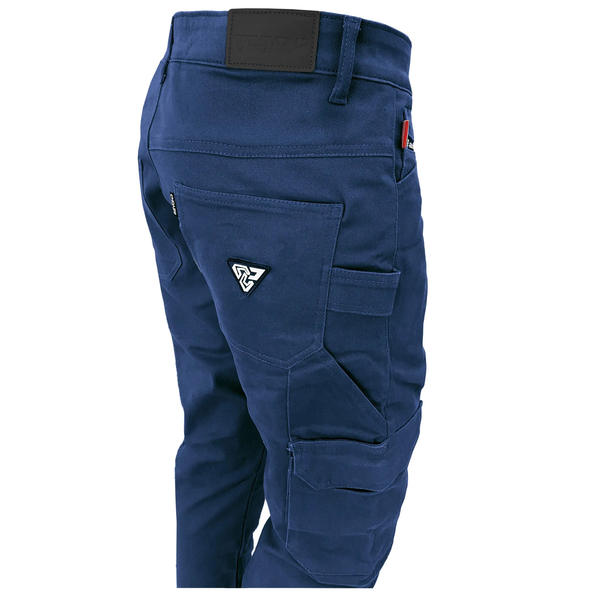 SALE Relaxed Fit Cargo Pants - Navy Blue with Pads