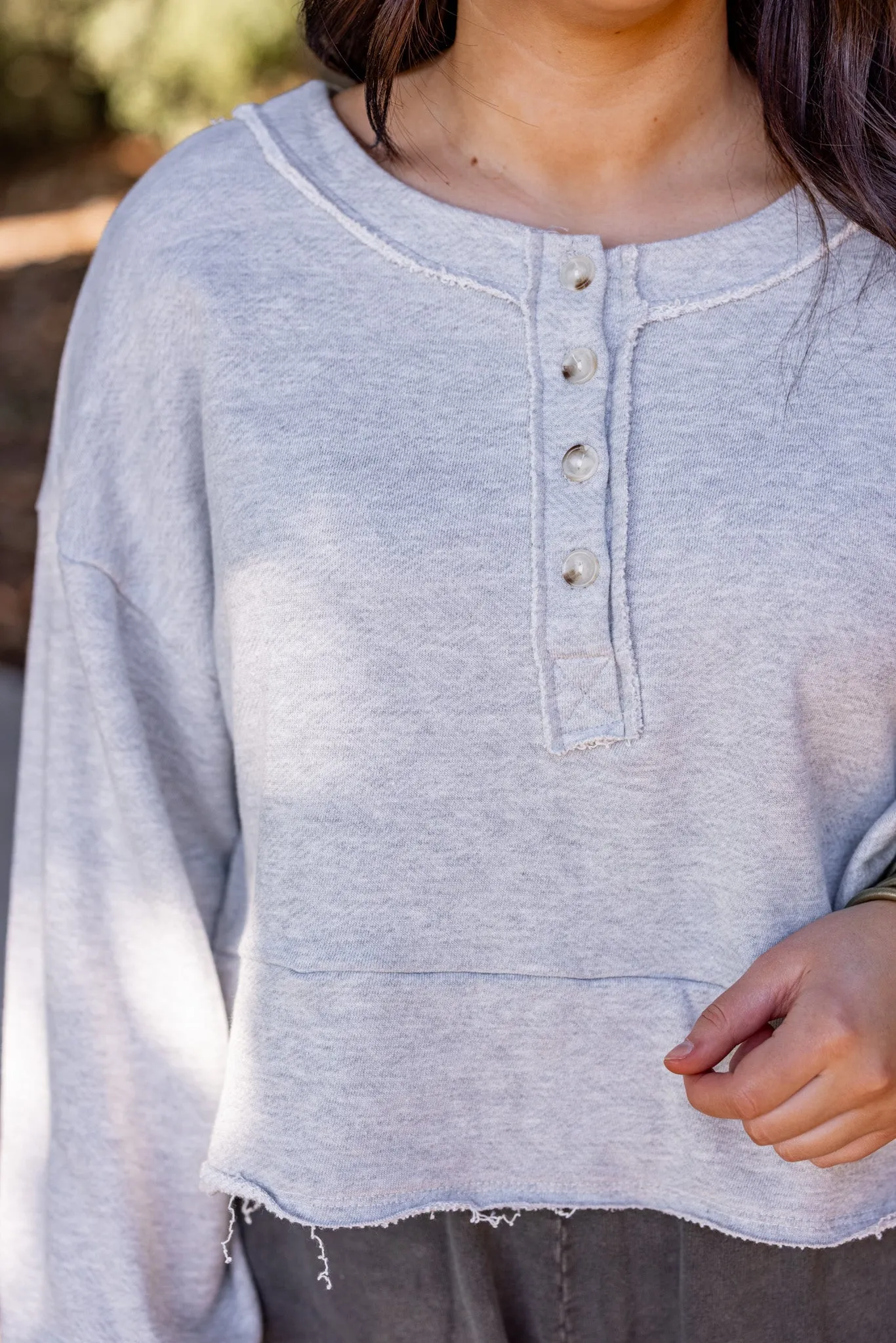 Saturday Favorite Heather Grey Pullover