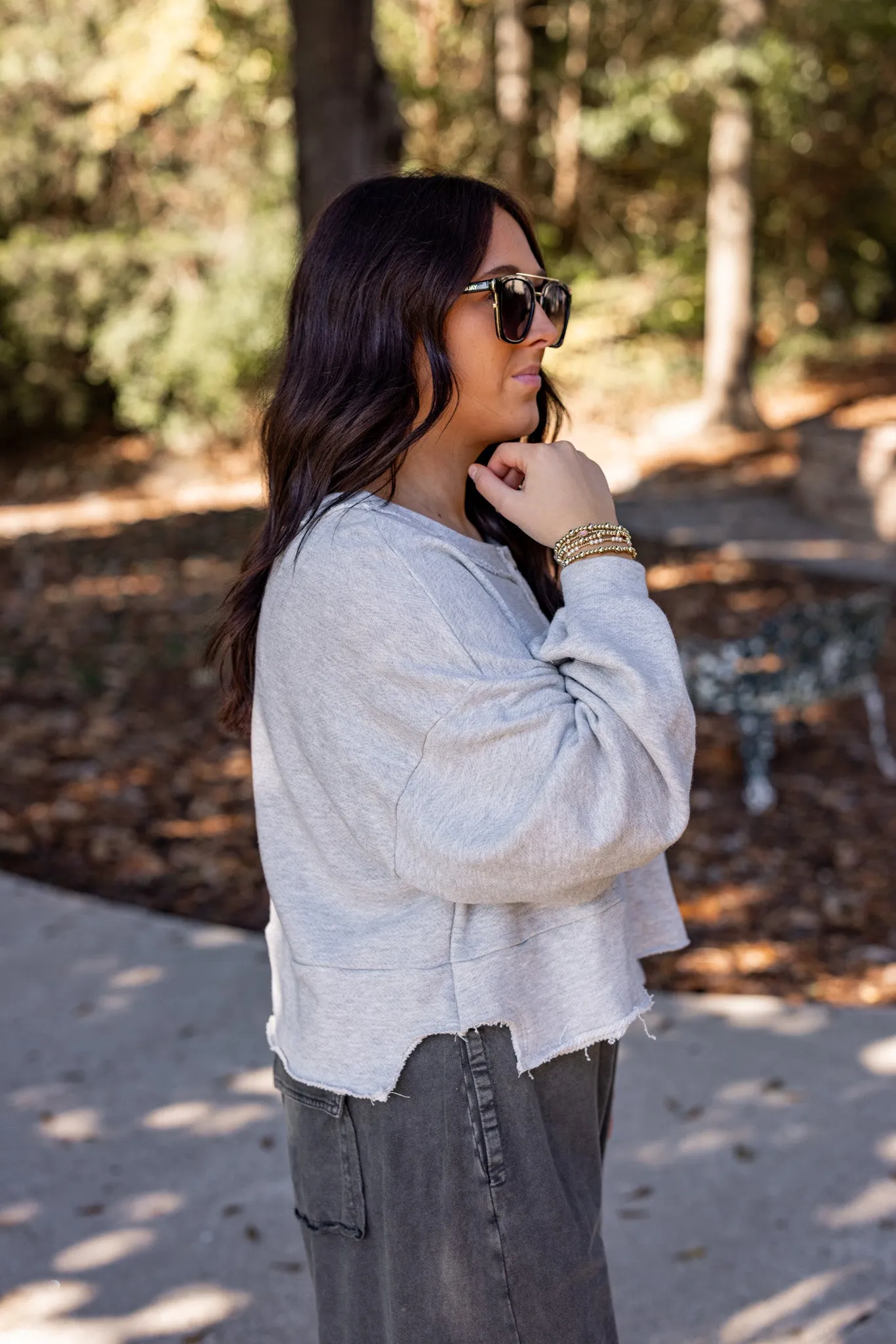 Saturday Favorite Heather Grey Pullover