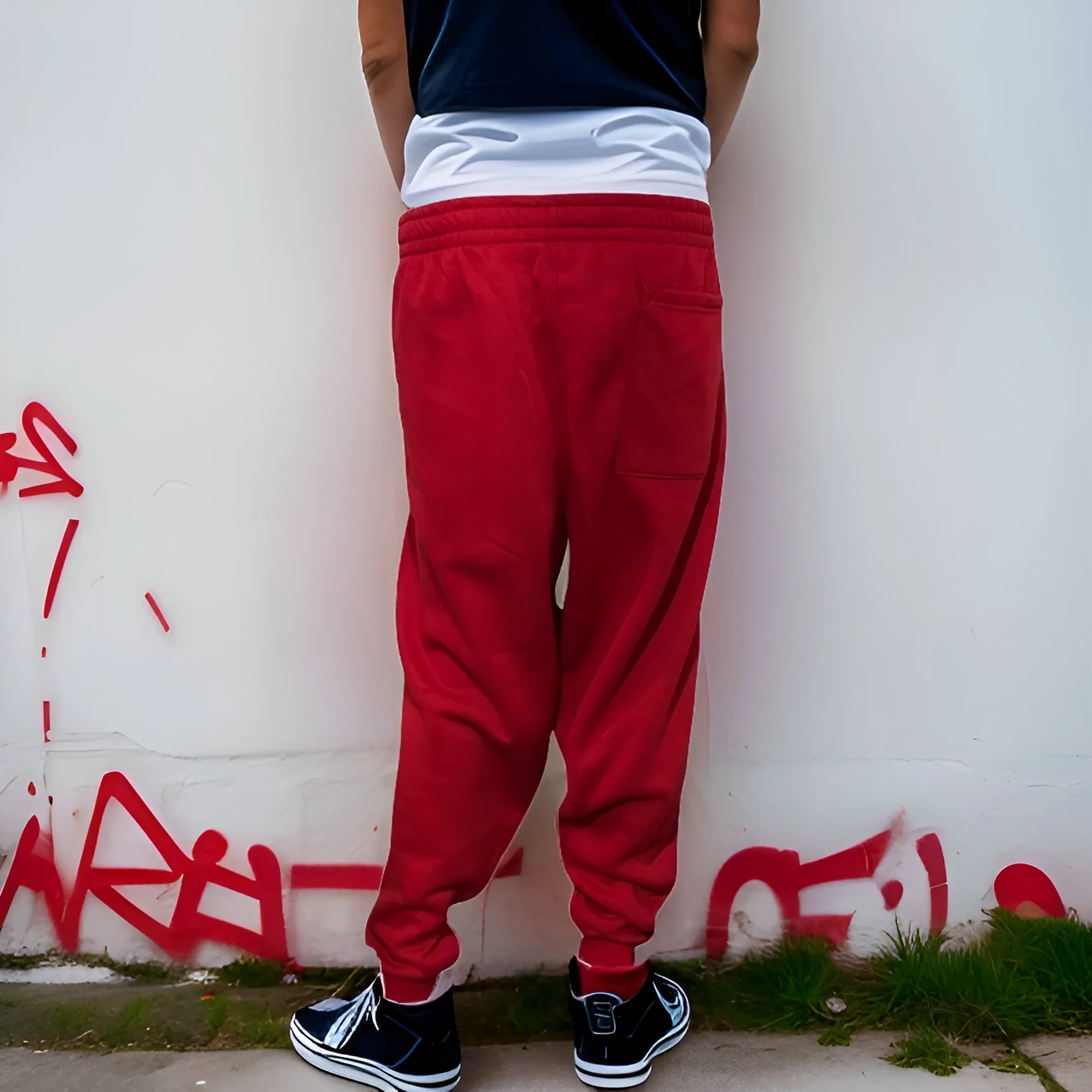 ^SEAN JOHN^ (RED-MULTI) POLYESTER JOGGER SWEATPANTS (XB SIZED)